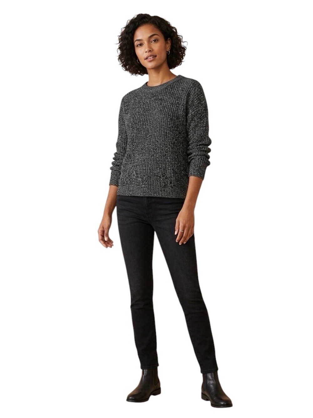 Bp. || NWOT || Cozy Dark Gray Ribbed Acrylic Blend Sweater